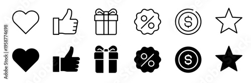 Bonus program icon. Bonus icon