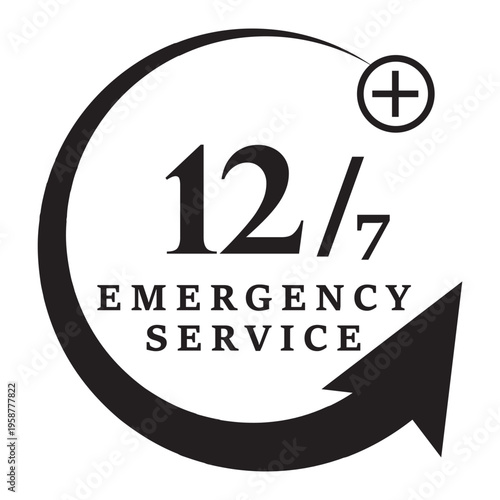 12 hours service icon vector set. 12 hours service duration sign. Vector Set of Hour Labels. 12 hours clock arrow icons, work and delivery time symbols. 12hr support sign collection.