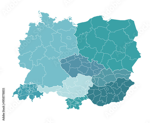 Map of Central European countries