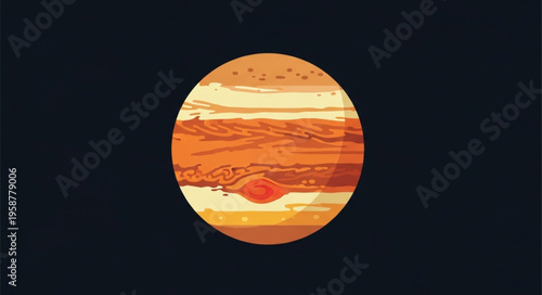Jupiter planet in space.
