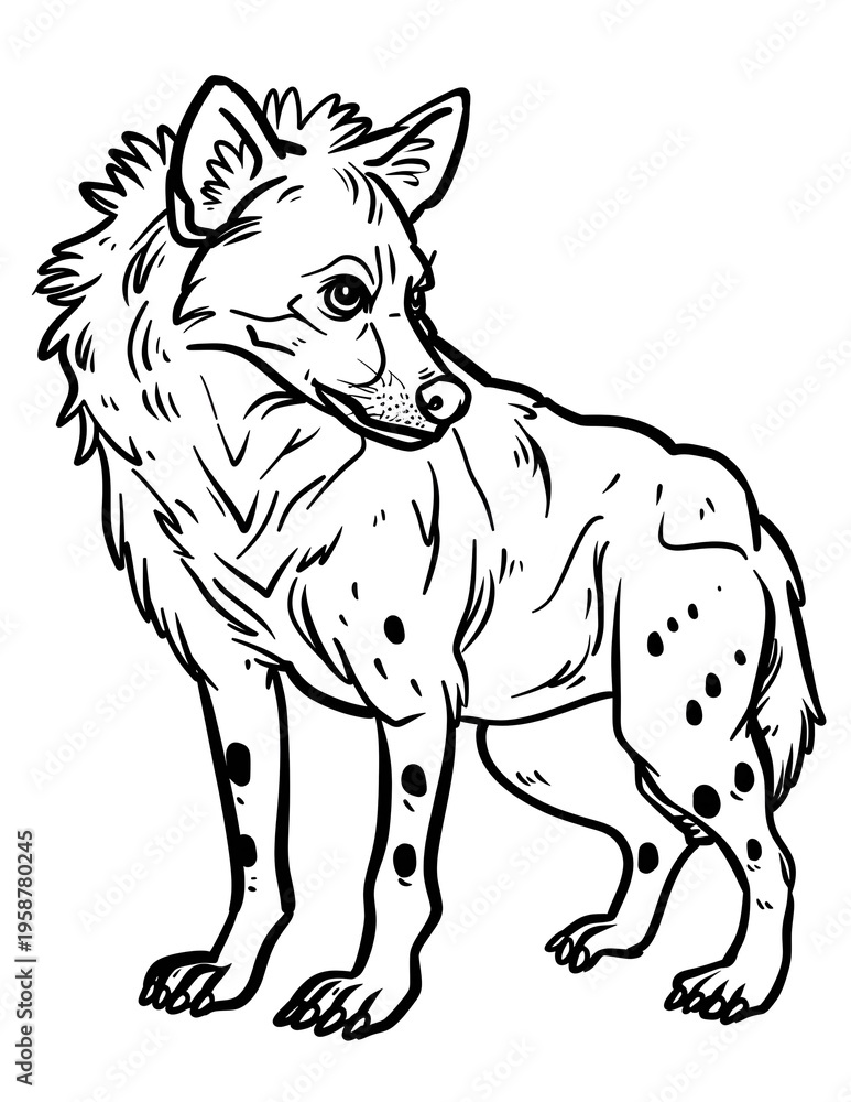 Obraz premium Animal Adults Coloring Pages, Animal Coloring Page, Animals Coloring Book, Animals Outline, Animals Lineart