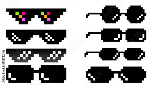Fotografía Pixelated Sunglasses and Round Frame Eyewear Collection