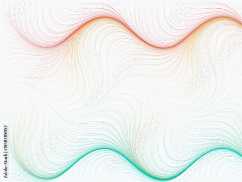 Fluid Motion Particle Trajectories Generative Art