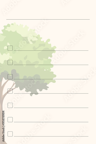 Graph paper. Printable To do list with check boxes, checklist, grid paper with color horizontal lines. Geometric pattern for school, textures, notebook, diary. Realistic lined paper blank.