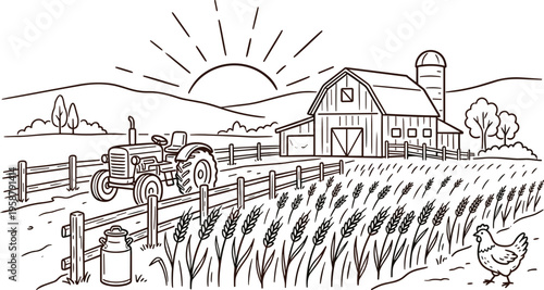 Whimsical line art illustration of two charming cats celebrating with wine, raising glasses under a festive banner that reads 'Cheers to Nine Lives!', surrounded by delightful decorative elements