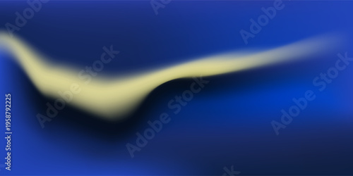 Vibrant abstract digital artwork featuring smooth waves of electric blue, teal, and golden yellow light blending into a dynamic flowing composition.