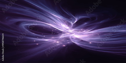 Abstract celestial design with flowing purple energy, suggestive of a cosmic entity. Evokes a sense of wonder and cosmic mystery. 
