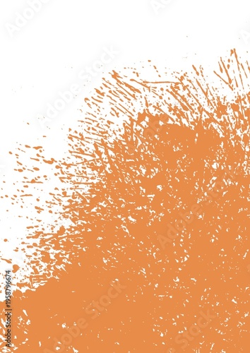 des tâches d'encre colorées orange