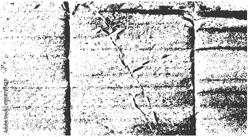 Horizontal Concrete Slab and Wood Plank Grunge Texture with Distressed Seam Lines and Rough Weathered Surface for Modern Architectural Backgrounds