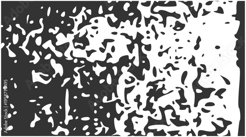 Bloated Ink Droplet and Liquid Splatter Grunge Texture with Distressed Organic Bubble Shapes and Gritty Abstract Fluid Detail for Creative Art Design