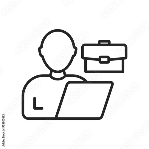 Work experience vector icon illustration concept