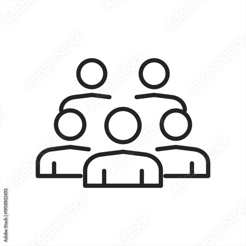 Leadership vector icon illustration concept
