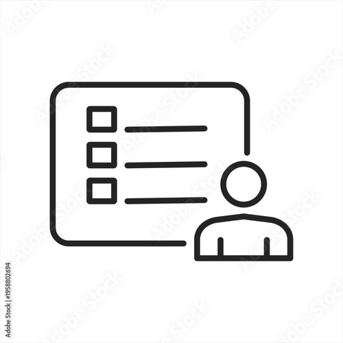 Career planning vector icon illustration concept