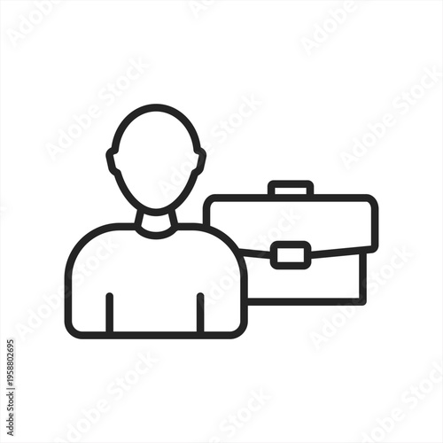 Recruitment vector icon illustration concept