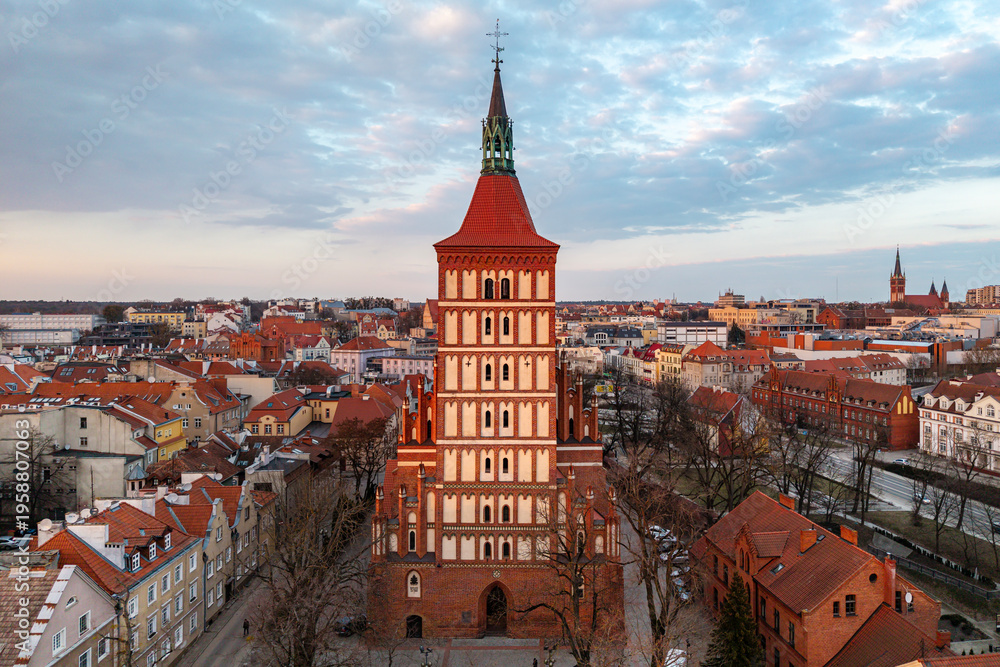 Obraz premium Katedra w Olsztynie, Polska
