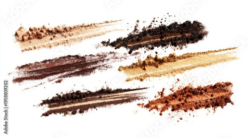 Colored eye shadow makeup pencils