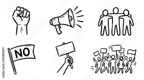 resistance wall line vector set. black color sketches style on white background. Vector illustration.