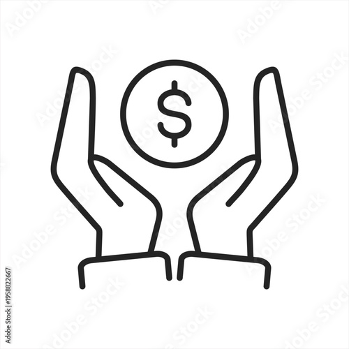 Value vector icon illustration concept