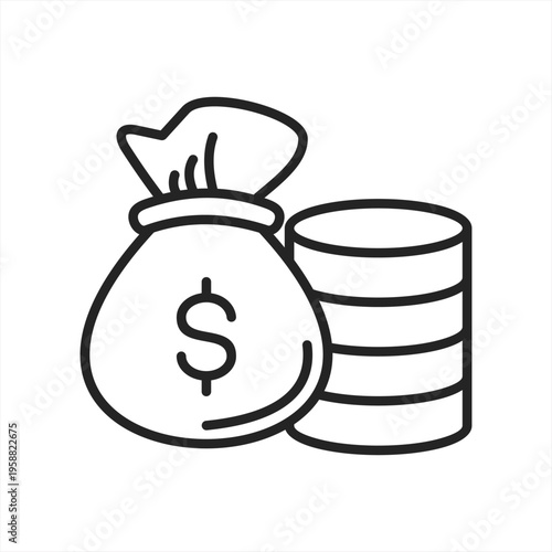 Money vector icon illustration concept