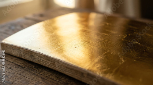 Burnished Gold Ground Surface on a Prepared Tempera Panel