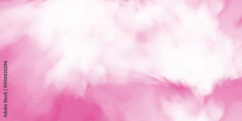 Fototapeta premium Abstract pink white soft light gradient cloud background in pastel color. Use for concept design wallpaper, pink pastel gradient background, abstract soft vignette blurred grainy texture banner.