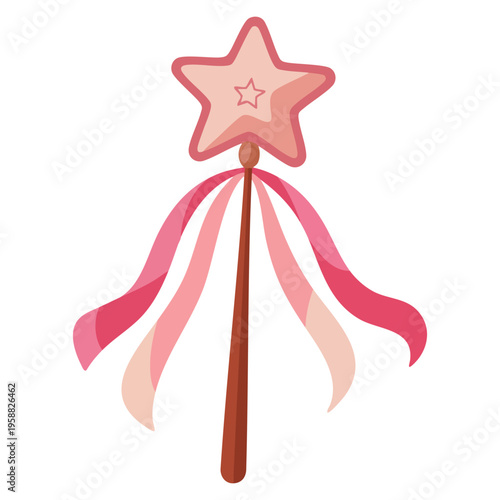 Vector illustration of ballerina start stick ideal for ballet dance performance practice sport event and artistic movement design
