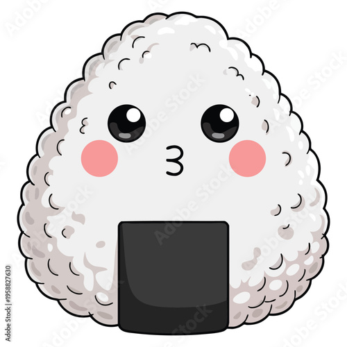 Vector illustration of sushi Japanese food character ideal for restaurant menu asian cuisine cartoon mascot and food themed design