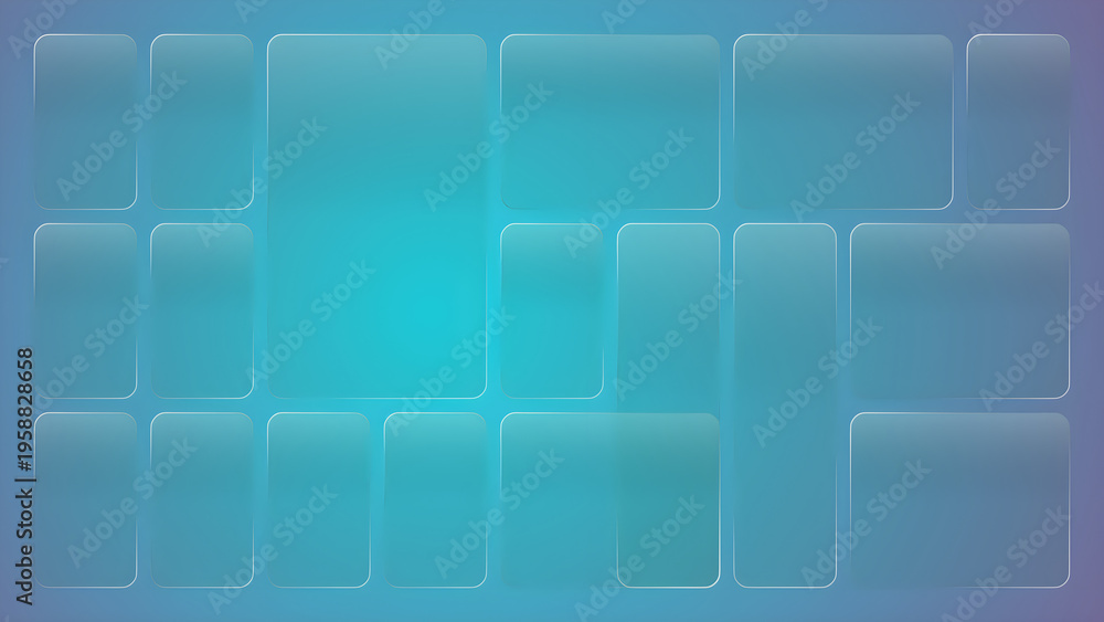 Obraz premium A blue gradient background with rectangular shapes arranged in a grid pattern