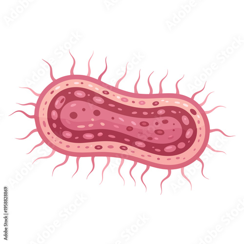 Virus bacteria germ icon vector illustration isolated design element suitable for medical microbiology infection healthcare science and disease awareness themes