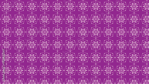 Purple mandala seamless pattern vector, elegant floral geometric background with repeating violet lace ornaments, decorative ethnic tile texture for textile and wallpaper design