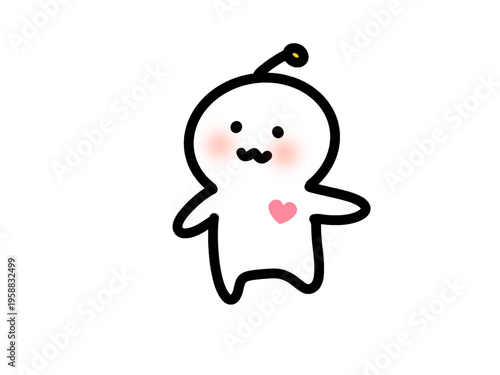 Cute Heart Health Character Illustration