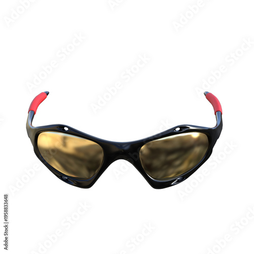Sports sunglasses with brown lenses