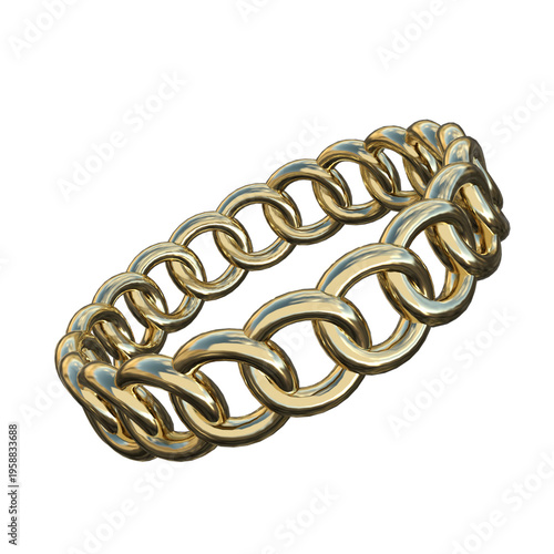 Gold Chain Link Bracelet