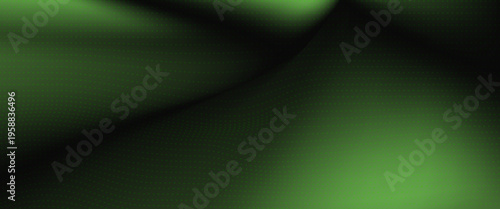 Abstract black background and green ball
