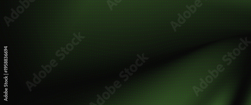Abstract black background and green ball