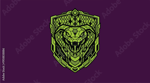Green Panther Head Logo Design.