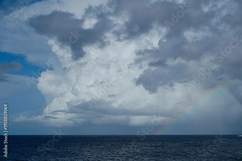 Between March 17 and 24, 2026, storm Therese hit the Canary Islands. During those days, impressive vertical cloud developments could be seen both over land and over the sea