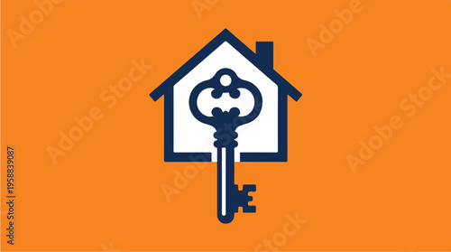 House Key Real Estate Symbol.