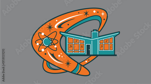 House with Rocket Ship Orbit.