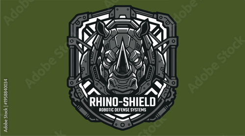 Rhino shield logo emblem.