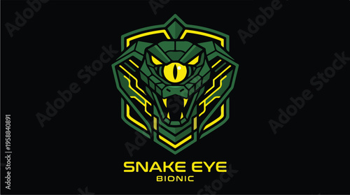 Snake Eye Bionic Logo Design.