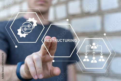 Photography Concept of Restructuring. Business Structural Reorganization.