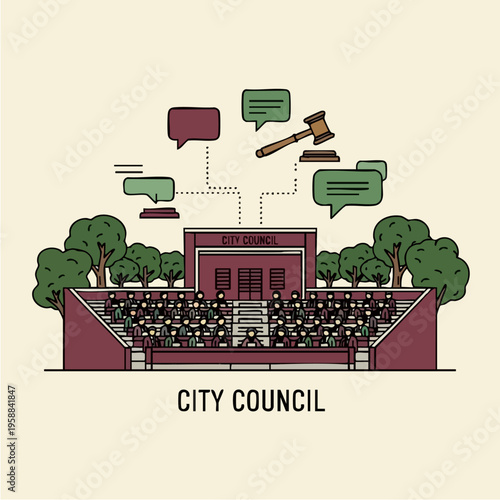 City Council Meeting with Public Participation and Legal Decisions.