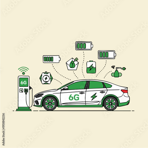 Electric Car Charging Station.
