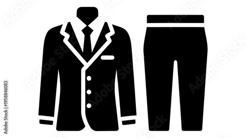 Business suit set icon_1