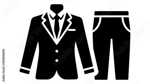 Business suit set icon