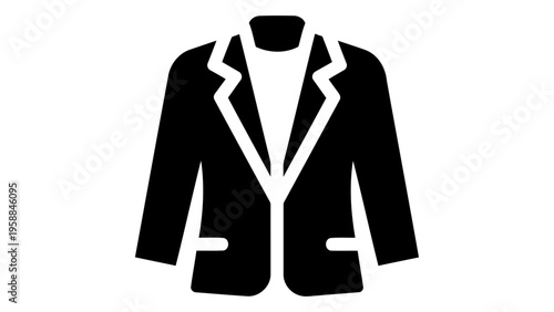 Casual suit blazer icon