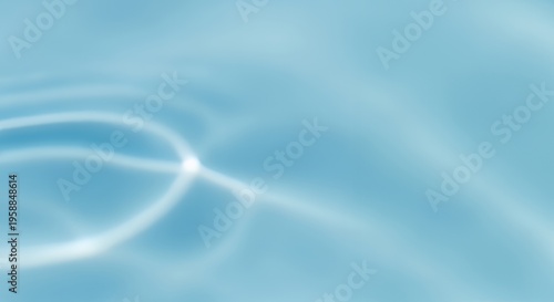 Abstract Soft Blue Water Waves Background Shimmering Liquid Texture for Spa Relaxation and Skincare Advertising