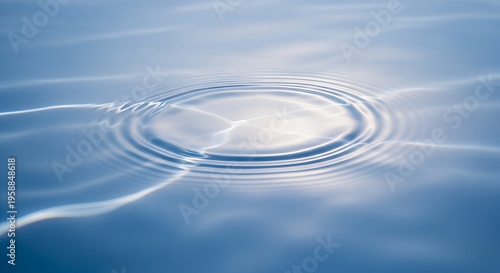 Beautiful Sacred Lotus Flower in Quiet Pond Background Peace and Tranquility Concept for Spiritual Mental Health