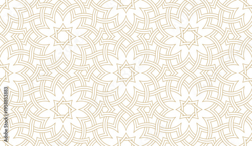 Seamless geometric pattern in authentic arabian style.
